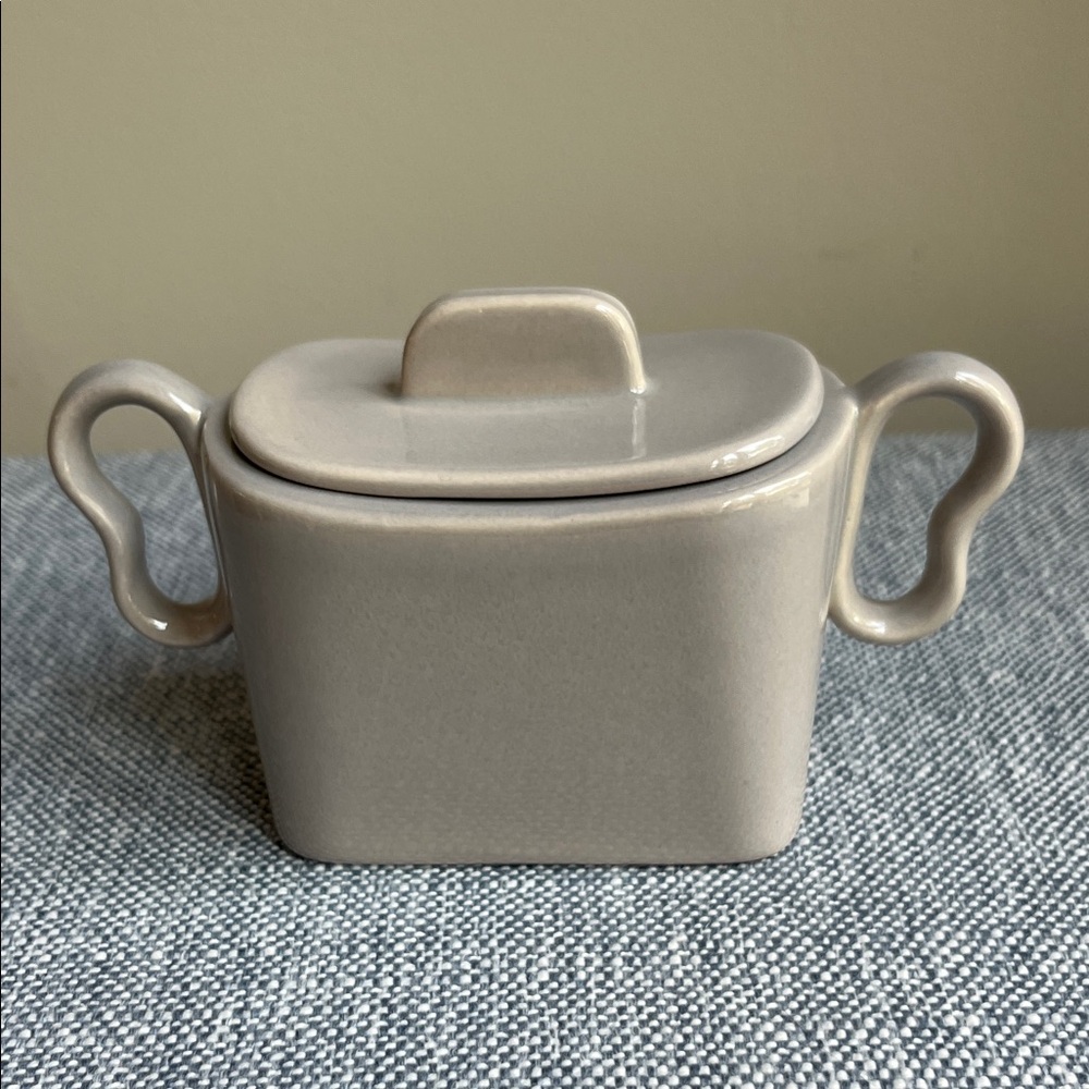 Franciscan Tiempo Sugar Bowl Lid Vintage California Pottery MCM USA Minimalist